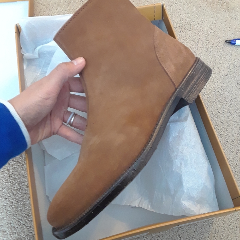 Robert Wayne NWB Jacob Rust Suede Chelsea Boot 8